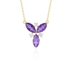 Collana in argento con Ametista Zambiana (de Melo Essence)