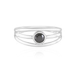 Anello in argento con Diamante Nero (de Melo Essence)