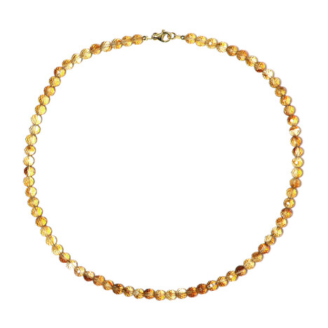 Citrin-Silberhalskette (Riya)