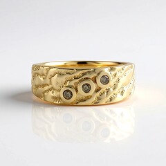 Bague en or et Diamant champagne I3 (de Melo Gold)