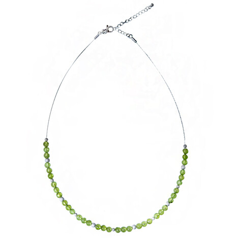 Collana in argento con Peridoto