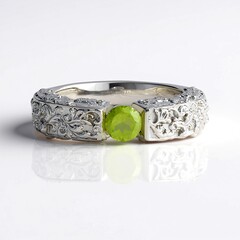 Anello in argento con Peridoto (de Melo Essence)