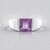 Anello in argento con Ametista