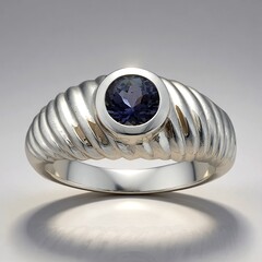 Anello in argento con Tanzanite (non riscaldata)