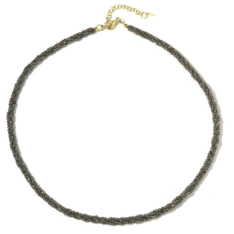 Fancy-Zirkon-Silberhalskette