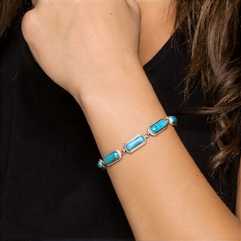 Larimar-Silberarmband