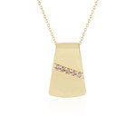 I2 Schokoladen-Brillant-Silberhalskette