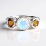 Anello in argento con Opale di Welo (de Melo Essence)