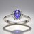 Anello in oro con Tanzanite AAA
