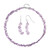 Lavendel-Amethyst-Silberset