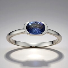 Anello in argento con Tanzanite (non riscaldata)