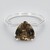 Bague en argent et Quartz fumé
