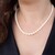 Collier en argent et Perle blanche de culture d'eau douce (TPC)
