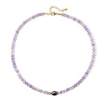 Collana in argento con Perla Nera di Acqua Dolce