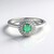 Anello in argento con Smeraldo Colombiano