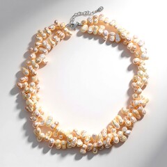 Collana in argento con Perla Keshi (TPC)
