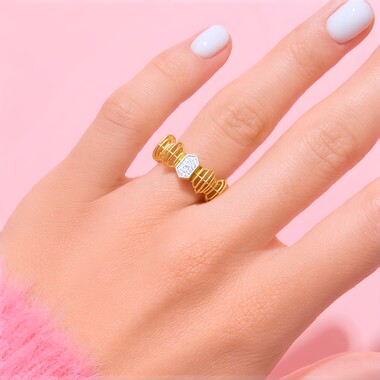 Anillo en oro con I1 (I) Diamante (Ornaments by de Melo)