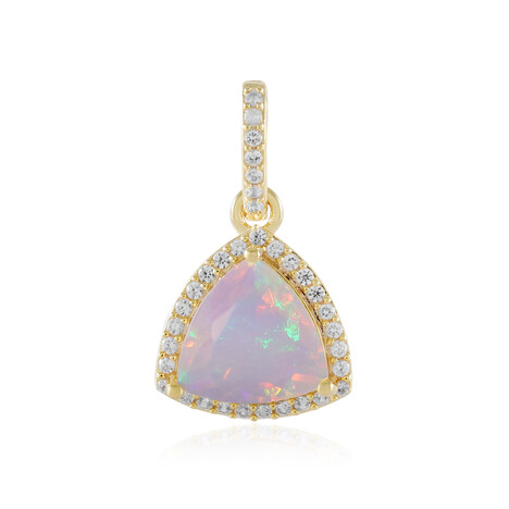 Zilveren hanger met een Welo-opaal