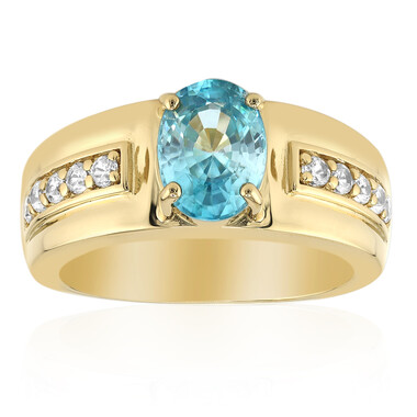 Anillo en plata con Zircón de Ratanak Kirí