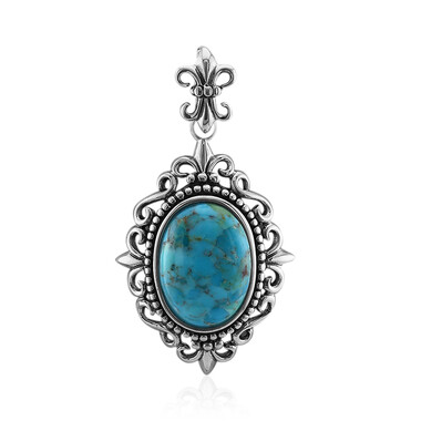 Ciondolo in argento con Turchese Kingman Mohave Blu (Art of Nature)