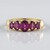 Bague en argent et Grenat magenta