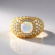 Anillo en plata con Ópalo de Welo