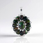 Ciondolo in argento con Opale Mezezo