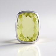 Pendentif en argent et Quartz citron (MONOSONO COLLECTION)