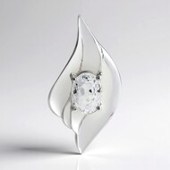 Ciondolo in argento con Zircone (Pallanova)