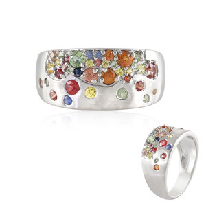 Anillo en plata con Zafiro