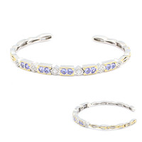 Brazalete en plata con Tanzanita (Gems en Vogue)