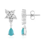 Sleeping Beauty-Türkis-Silberohrringe (de Melo)