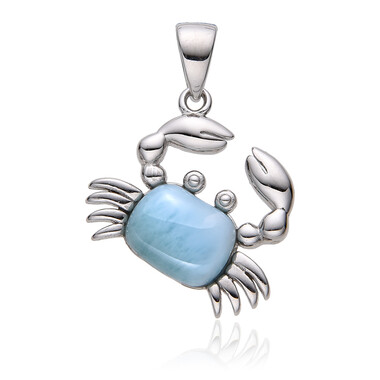 Ciondolo in argento con Larimar