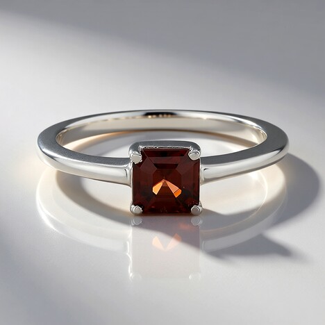 Bague en argent et Zircon rose