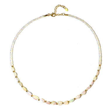 Collier en argent et Opale Welo