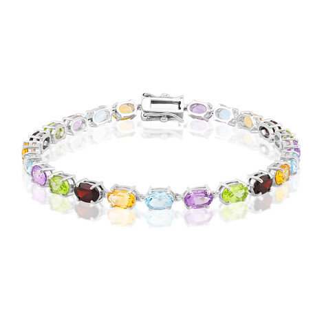 Bracciale in argento con Topazio Blu Cielo