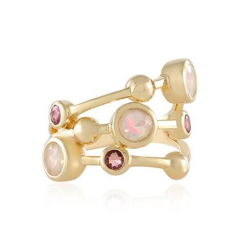 Anillo en plata con Ópalo de Welo (MONOSONO COLLECTION)