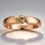 Bague en or et Diamant rose de France VS1 d'Argyle (Annette)