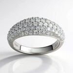 Anello in argento con Topazio Bianco (Adela Silber)