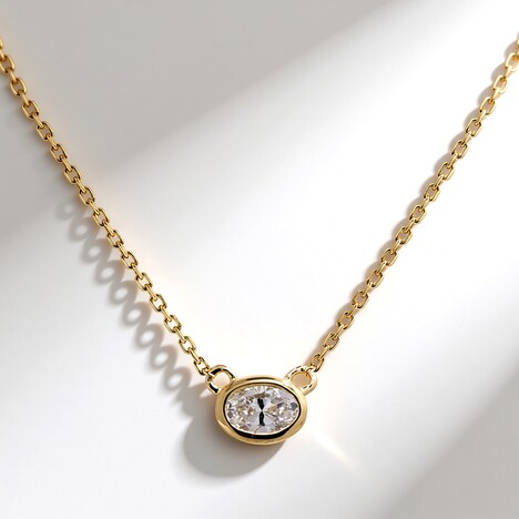 Collana in oro con Diamante SI1 (H) (CIRARI)