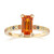 Anillo en oro con Zafiro naranja de Ban Ka Cha