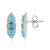 Boucles d'oreilles en argent et Turquoise Sleeping Beauty