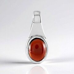 Ciondolo in argento con Granato d’India