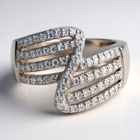 Bague en argent et Zircon