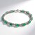 Bracciale in argento con Smeraldo Zambia