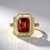 Anello in argento con Granato Essonite (Adela Silber)