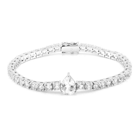 Bracciale in argento con Topazio Bianco