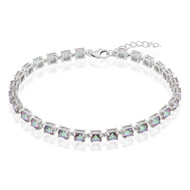 Mystik-Quarz-Silberarmband