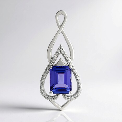 Ciondolo in oro con Tanzanite AAA (de Melo)