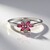 Anello in argento con Tormalina Rosa Brasiliana